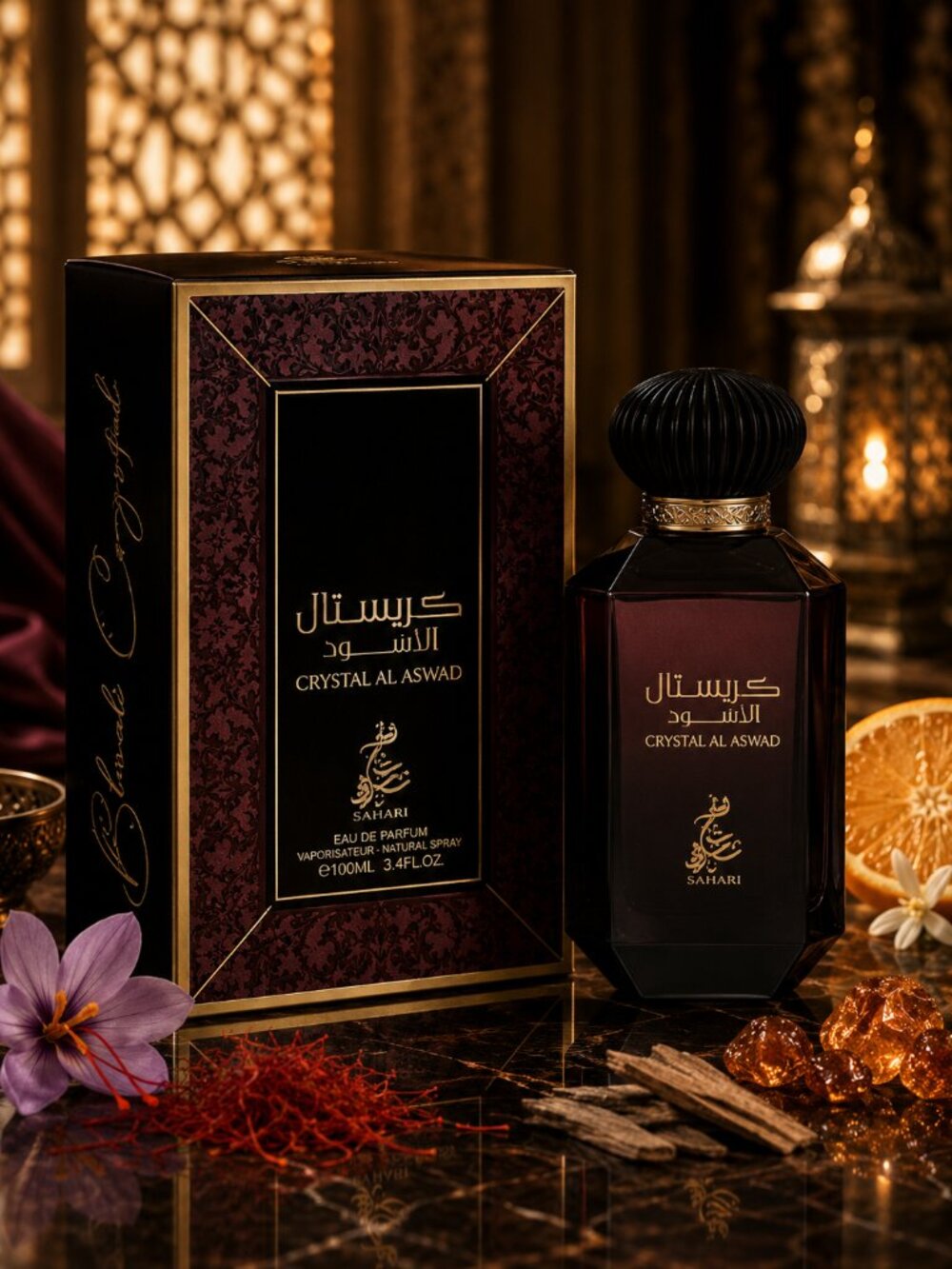 Crystal Al Aswad By Sahari Eau de Parfum Unisex 100ML 3.4FL 3.4fl.Oz